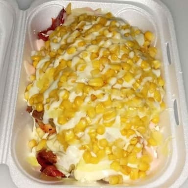 Salchipapa sencilla gratinada + gaseosa Copiar