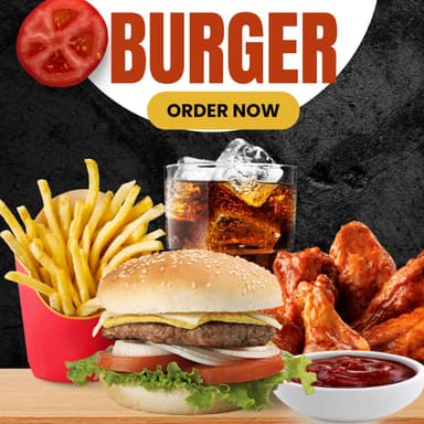 Super Combo Burger + 4alitas + Papas + Bebida