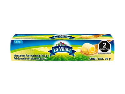 MARGARINA LA VILLITA SIN SAL 90 G