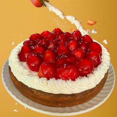 Pay de Queso con Fresa
