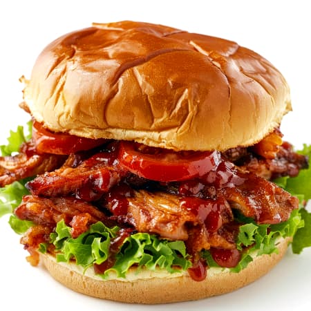 Sandwich Pork de Pierna a la BBQ.