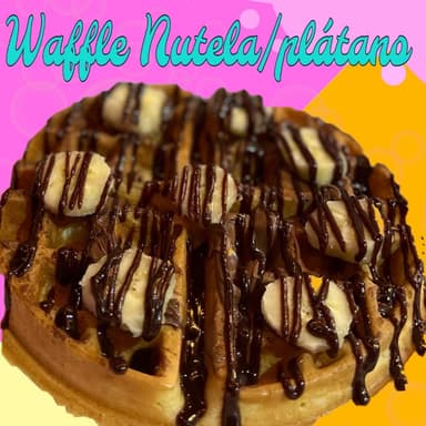 WAFFLE NUTELLA PLATANO