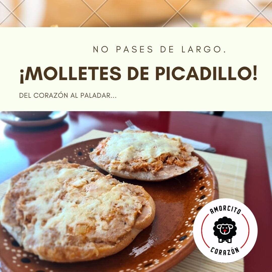 Molletes con Guiso
