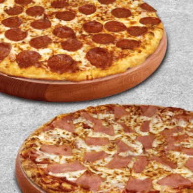 2 Pizzas Familiares