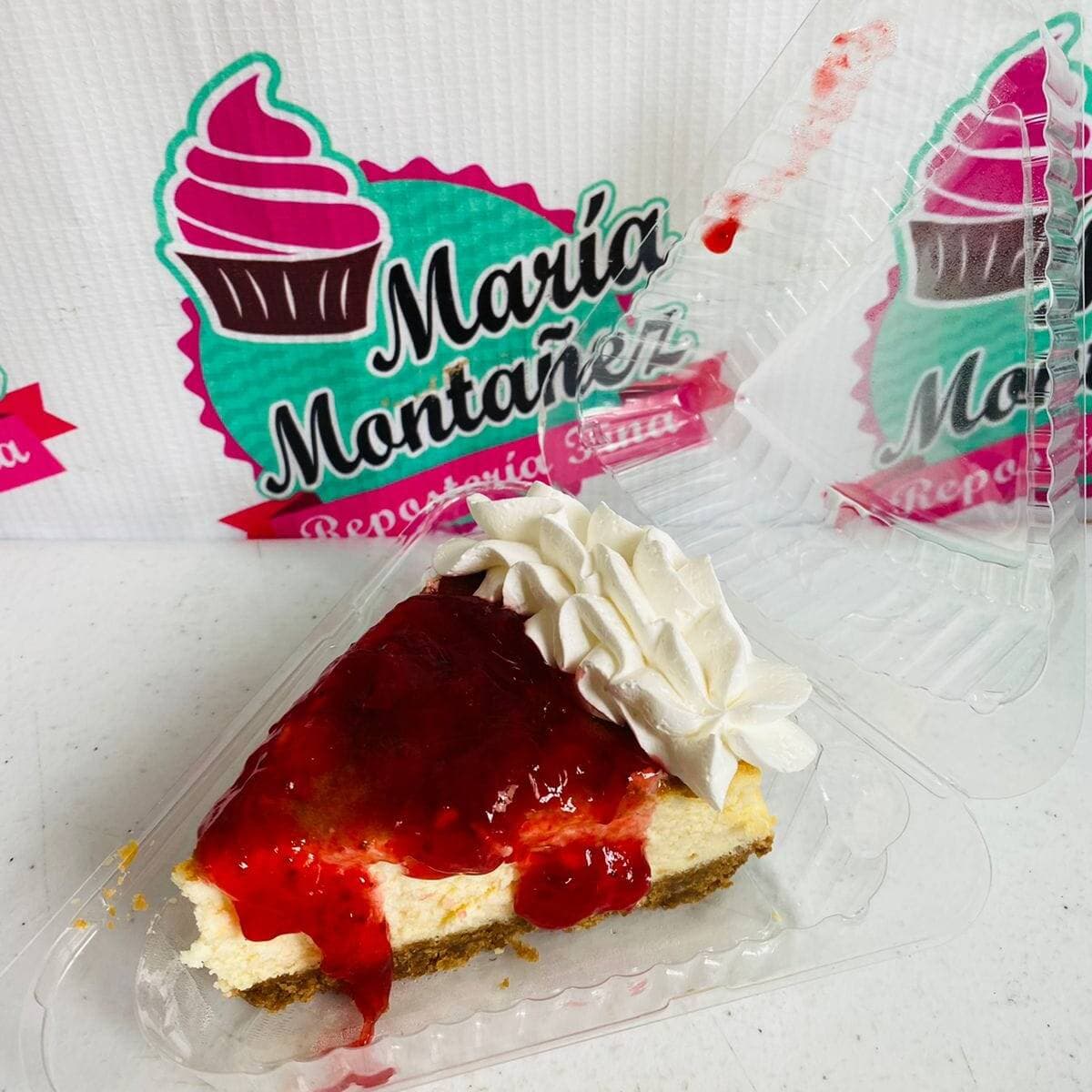 Rebanada de Cheesecake de Fresas