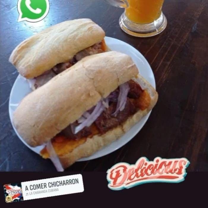 Pan con Chicharrón