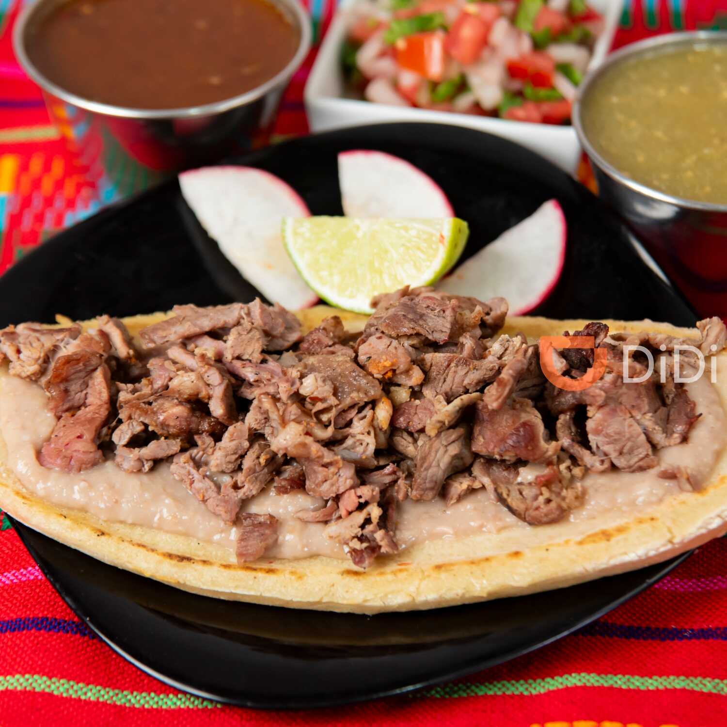 huarache BISTEC SALSA VERDE + jAMAICA 500ML