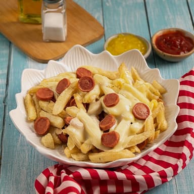 Salchipapa Gratinada
