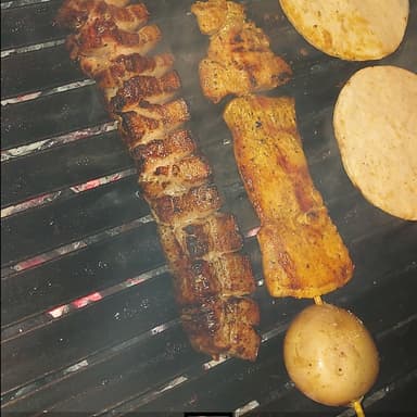 Chuzo de cerdo sencillo.