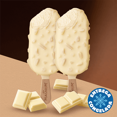 Magnum Almendras Chocolate Blanco (2 Pzas)
