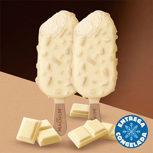 Magnum Almendras Chocolate Blanco (2 Pzas)