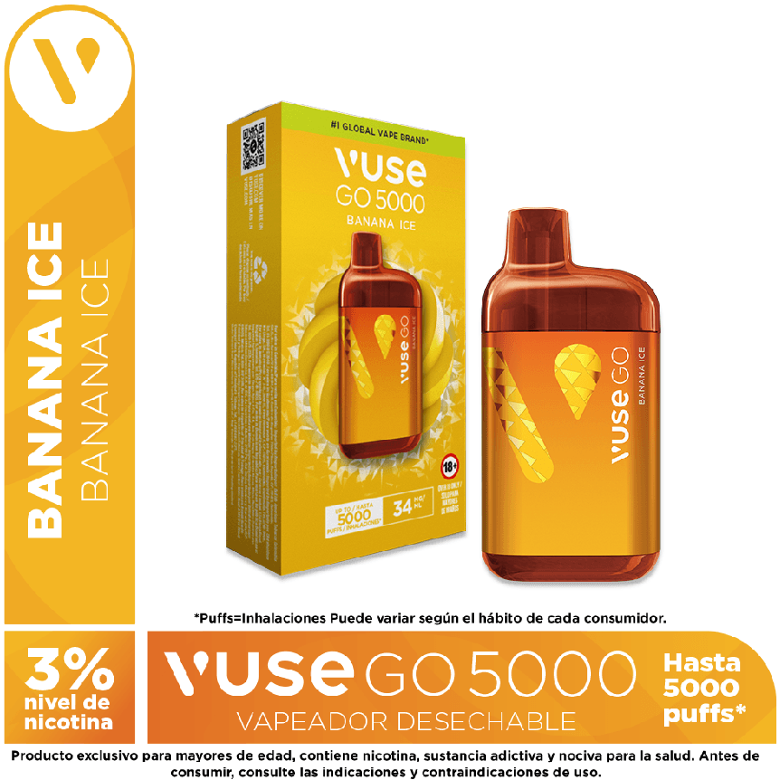 Vuse go 5000 banana ice 34 mg/ml