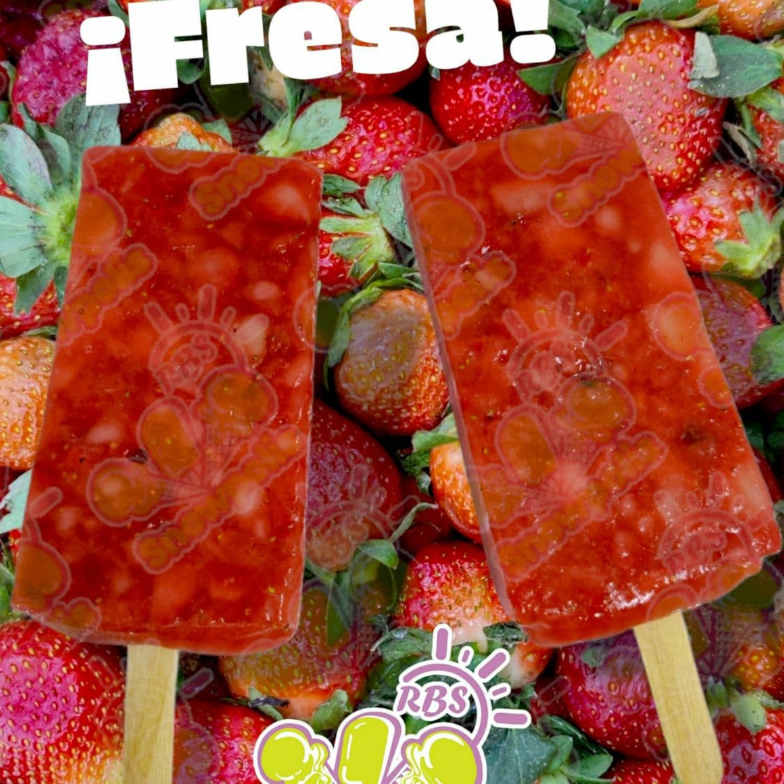 Paleta de Fresa
