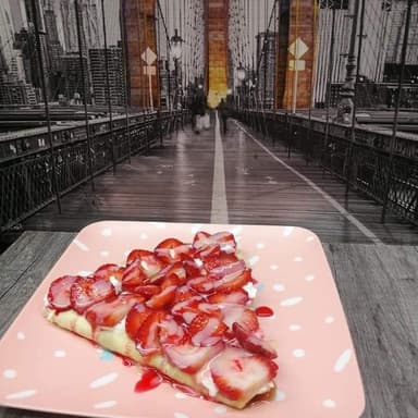 Crepa de Fresas con Crema