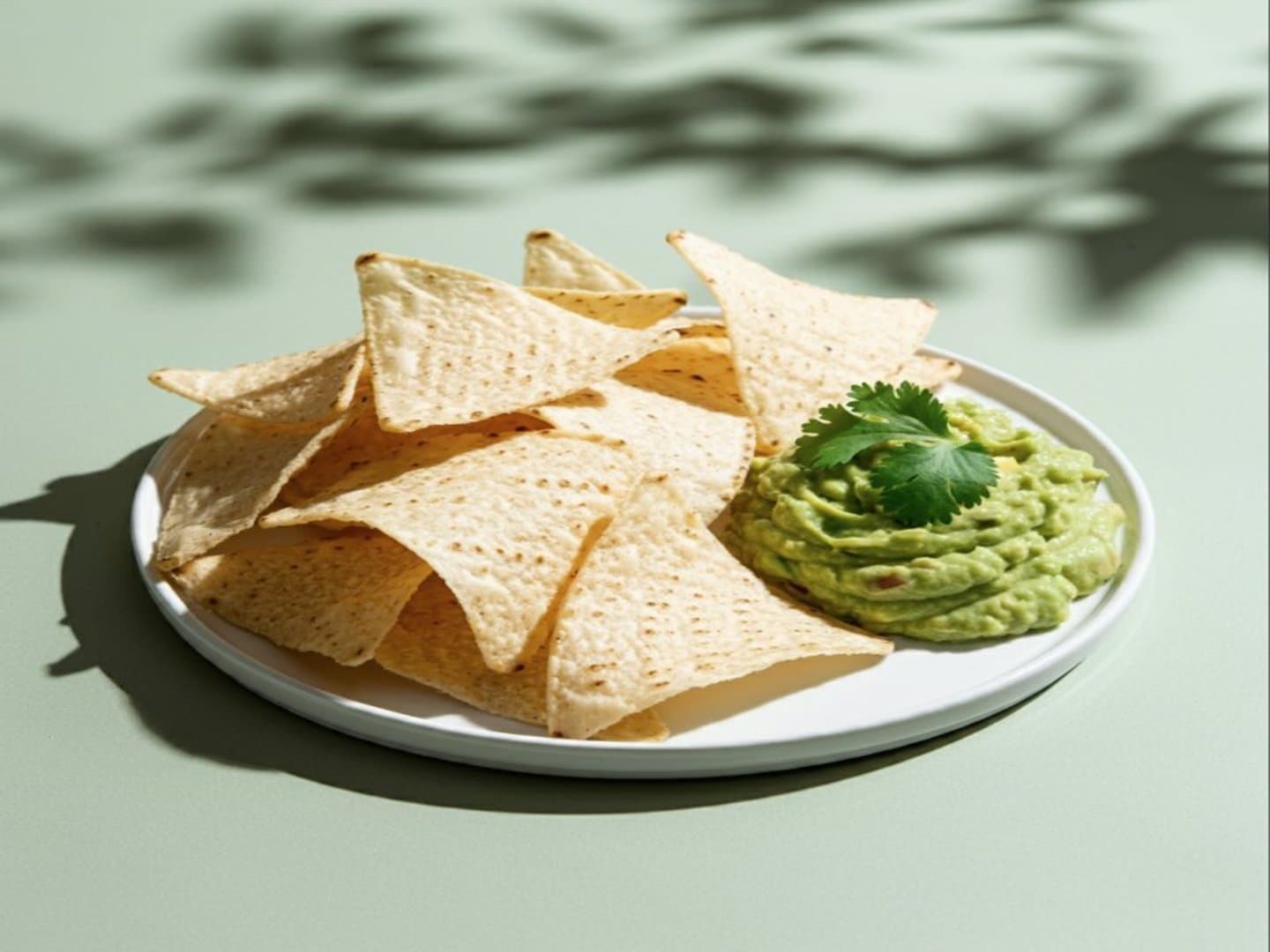 Totopos con pure de palta