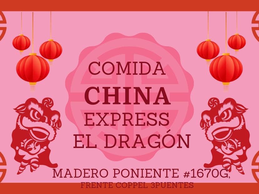Comida China Express El Dragón