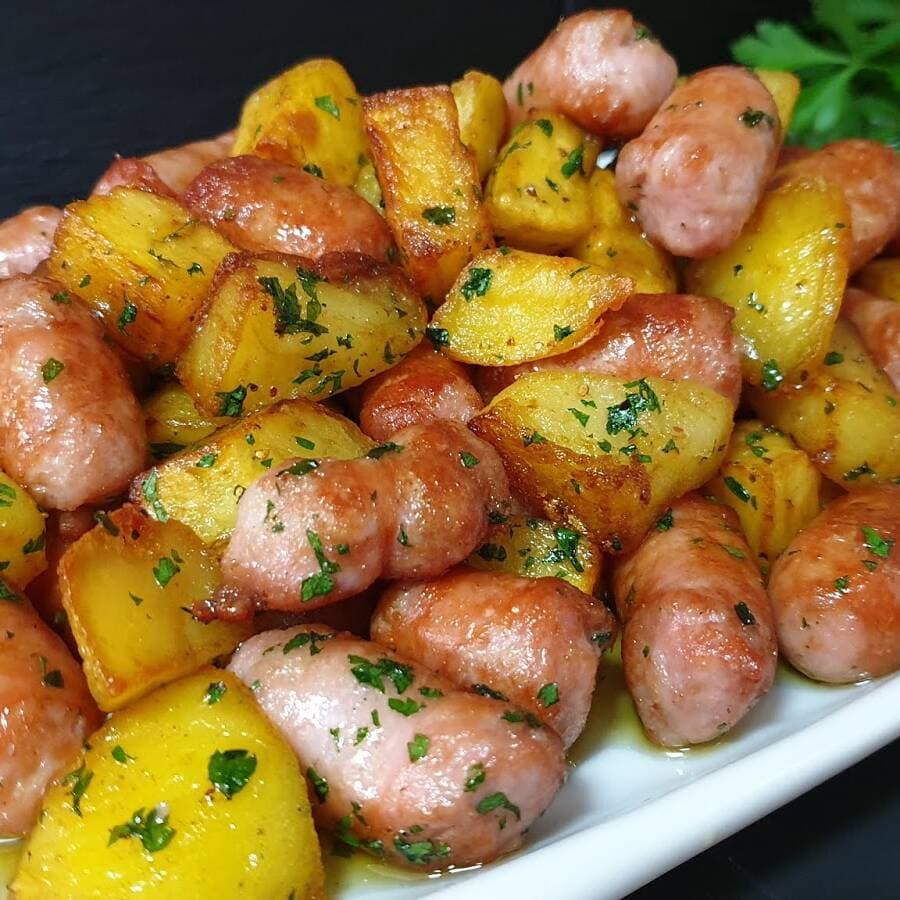 Salchichas Hawaianas en Bbq