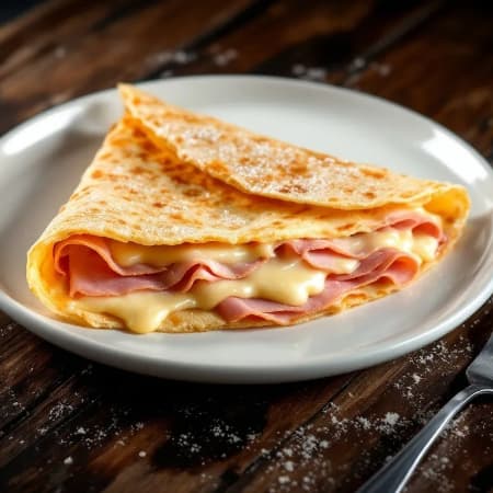 Crepa de Jamón con Queso