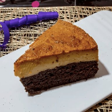 Rebanada de Chocoflan