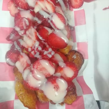 Plátano Frito con Fresa