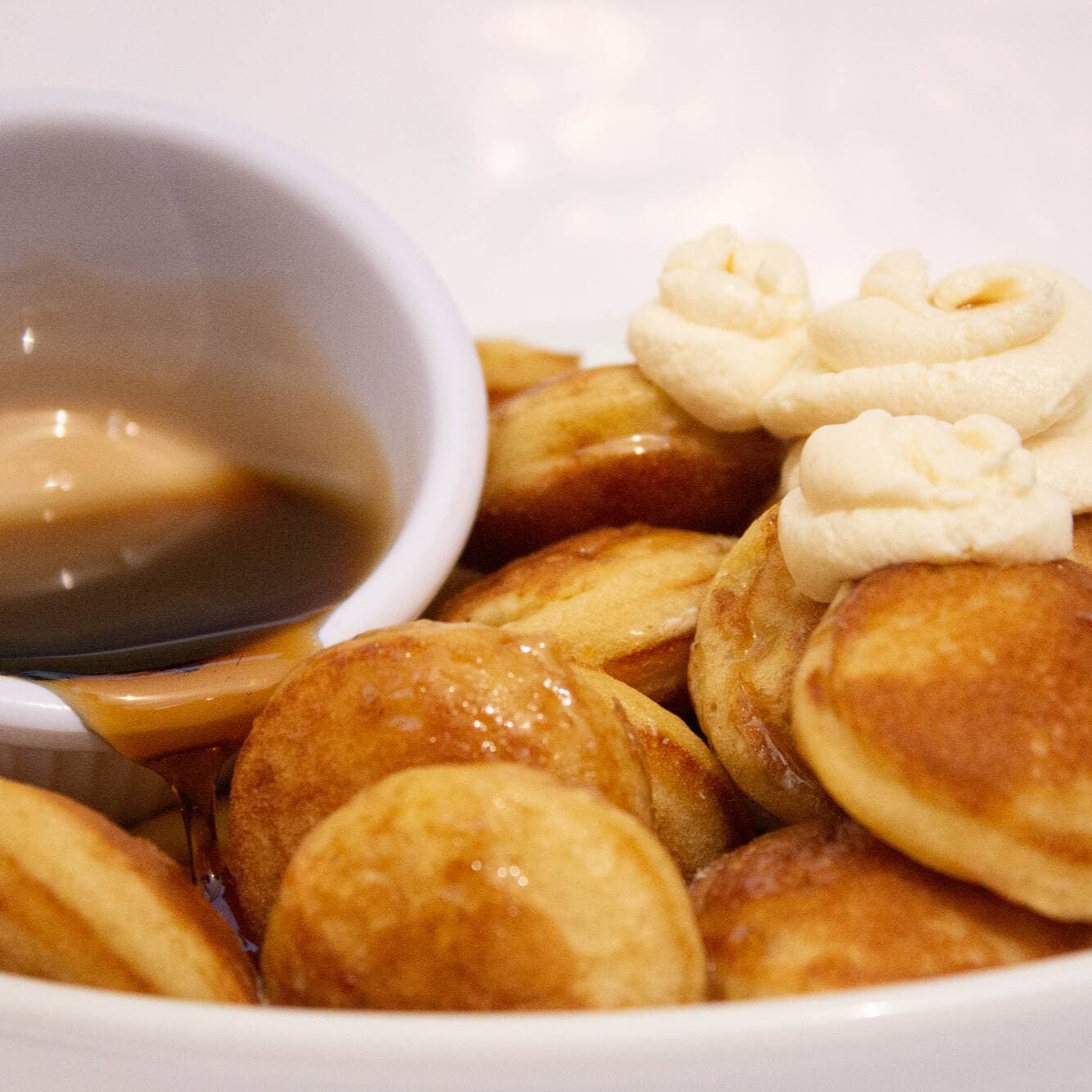 Mini- Hot Cakes  Maple con Philadelphia