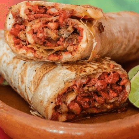 Burrito de Pastor con Queso