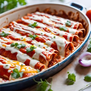 Enchiladas Rojas Incluye Acompañamiento