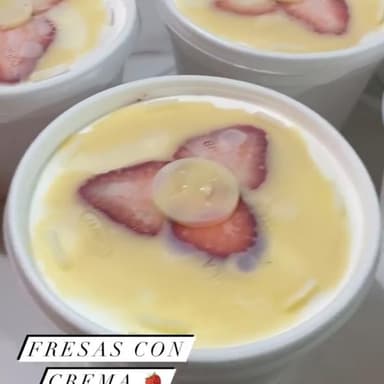 Fresas con Crema