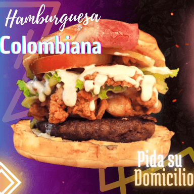 Hamburguesa COLOMBIANA + Papas ala Francesa