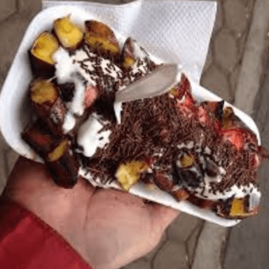 Plátano Frito Lechera y Chocolate