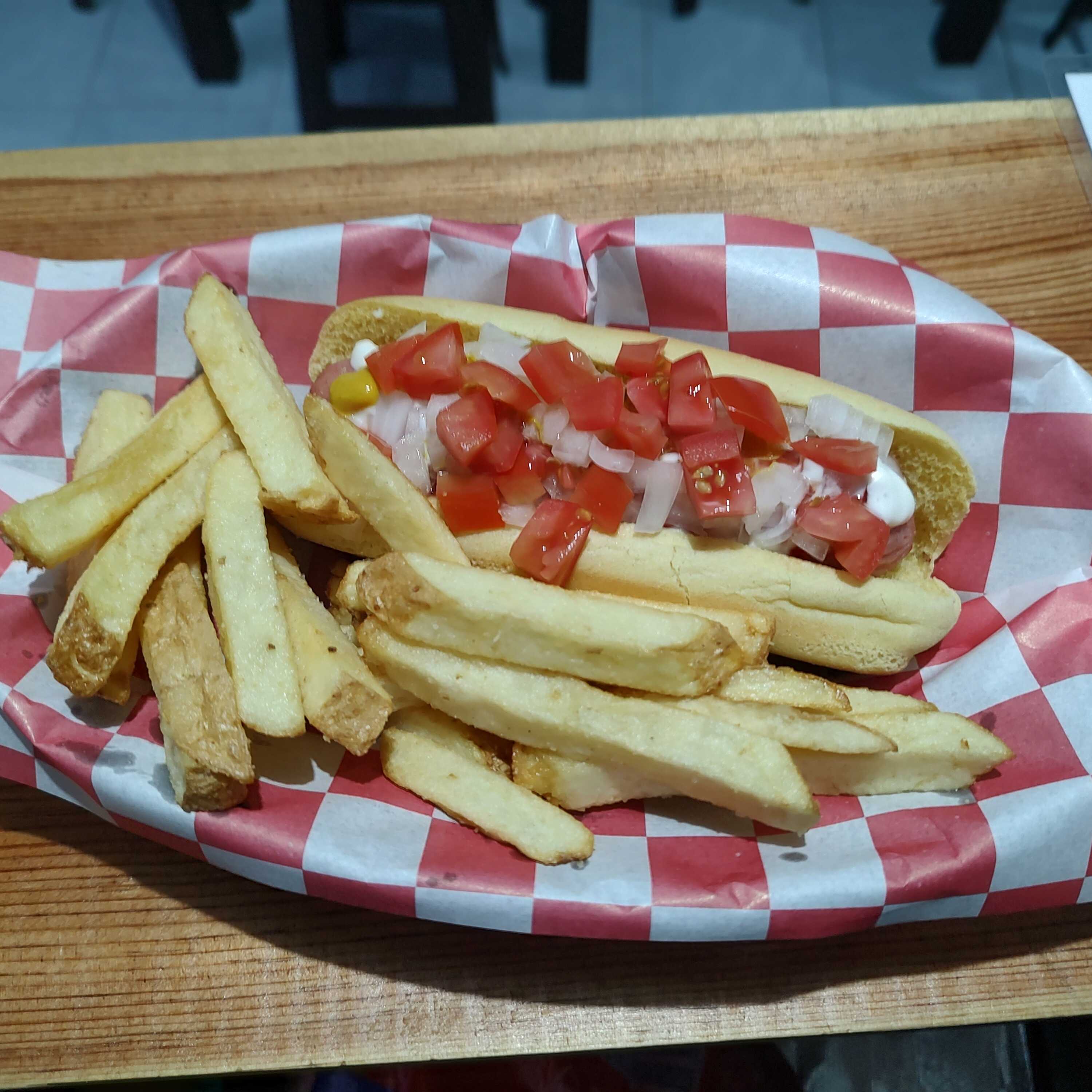 Combo Hot Dog con Papas