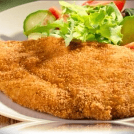 MILANESA+ENSALADA+ PAPAS+FROJILES+AGUA
