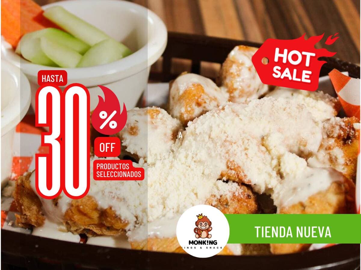 Monking Wings (Alitas, Boneless & Snacks)