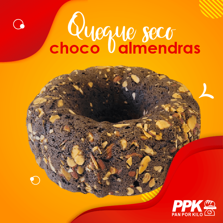 Queque Chimenea Grande Choco-Almendras