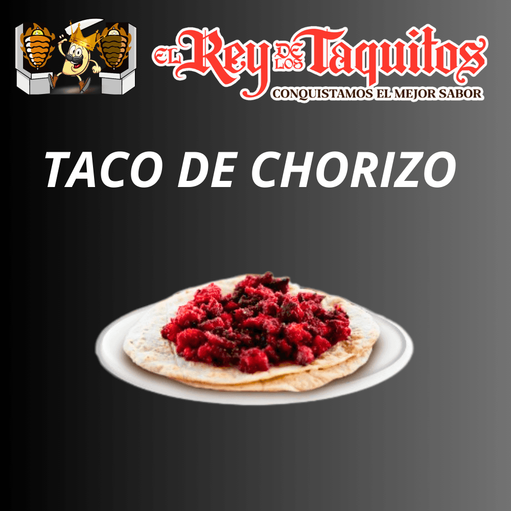 1 Taco de Chorizo con Tortilla de Harina