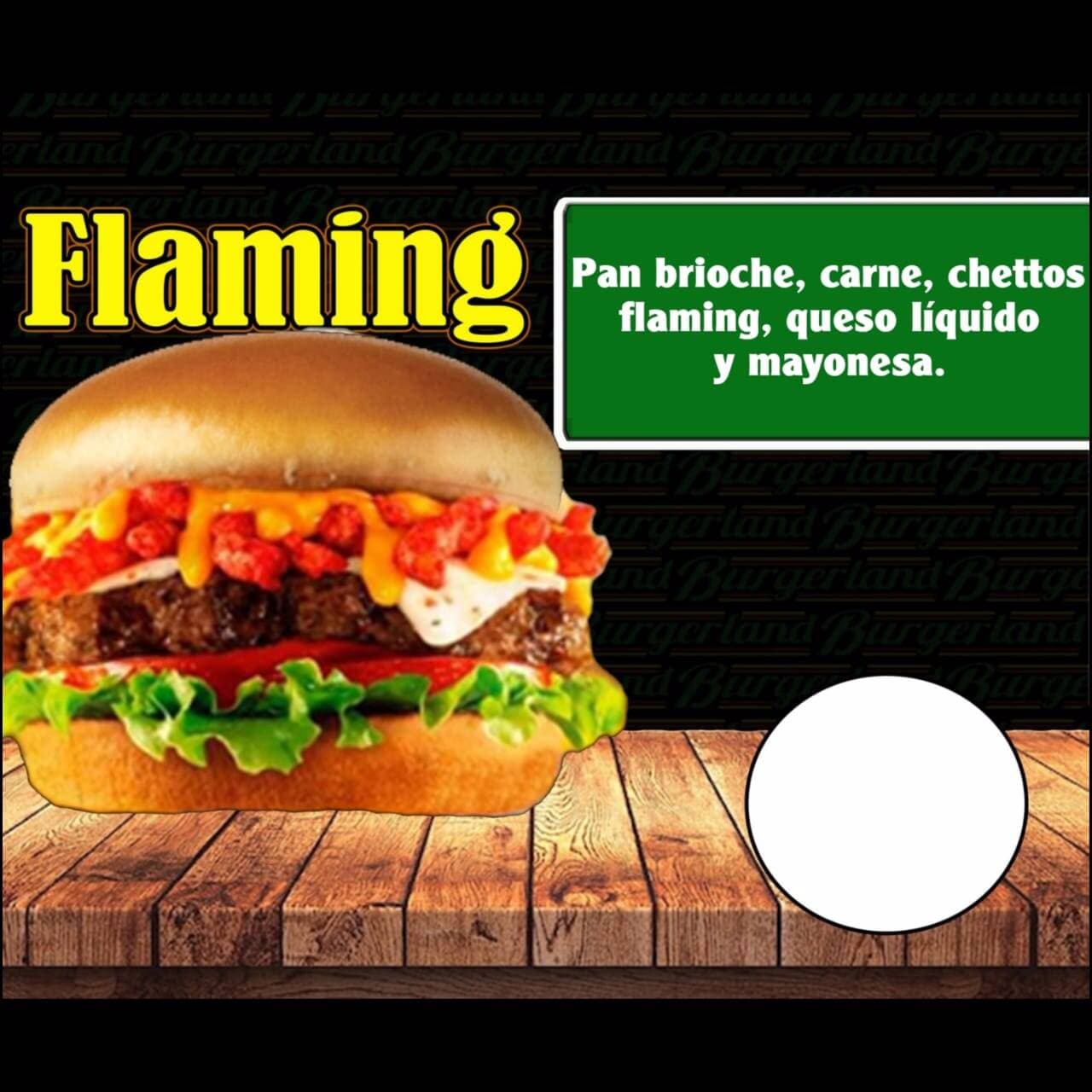 Hamburguesa Flaming