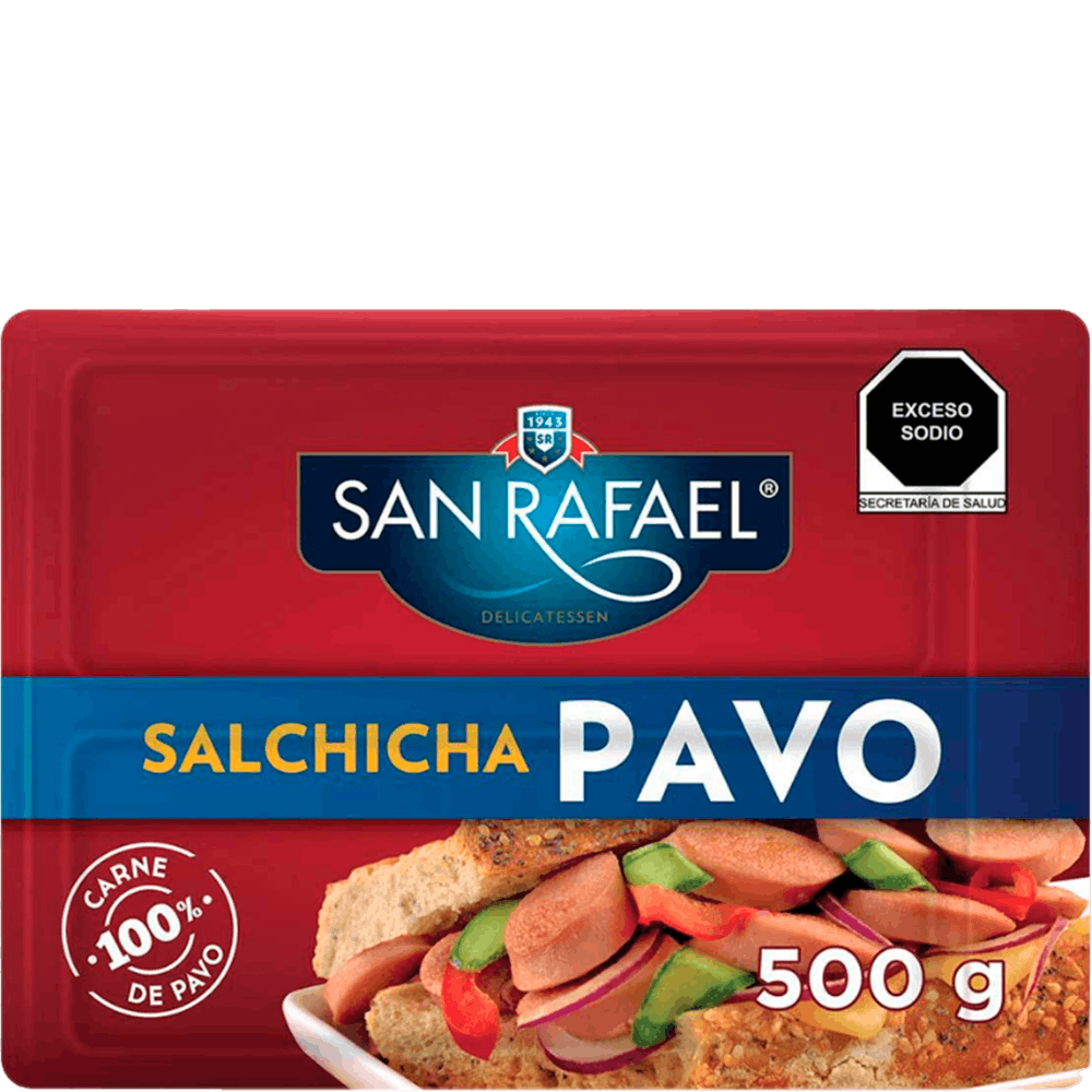 Salchichas de Pavo  San Rafael 500 G
