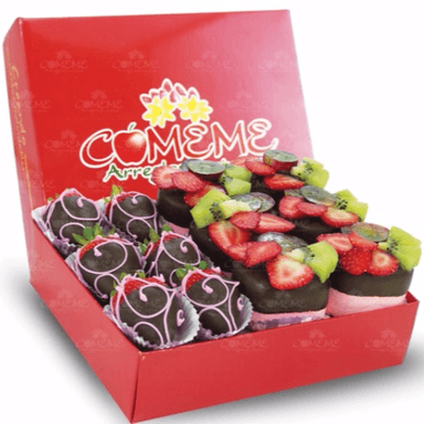 CAJA FRESAS Y BOMBONES