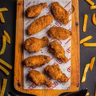 Alitas x 9 con Papas a la Francesa