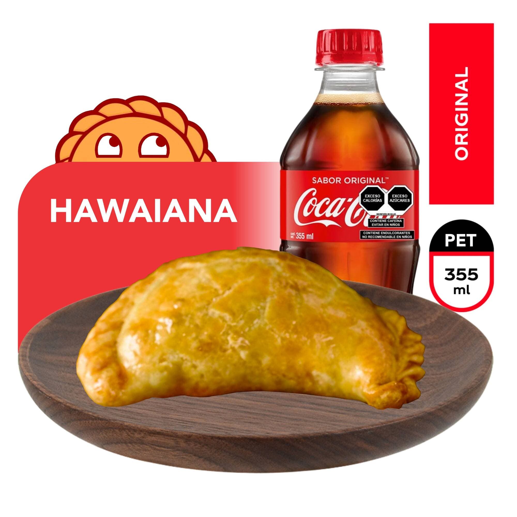 Combo Empanada Hawaiana + COCA-COLA 355ml