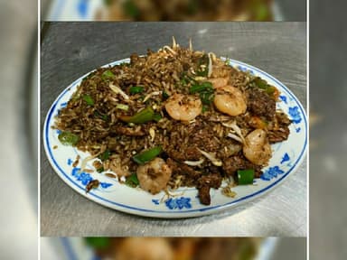 Arroz Frito con Camarón y Lomo (ENTERO)