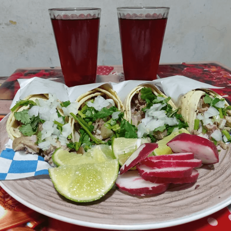Tacos para 2 con Agua