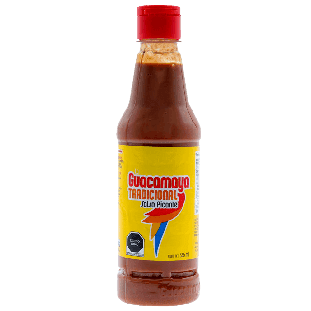 Salsa La Guacamaya 375 gr botella picante