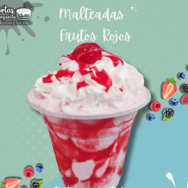 Malteada de Frutos Rojos
