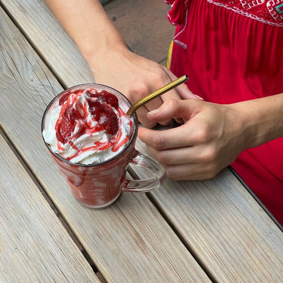 Frappé de Fresas con Crema