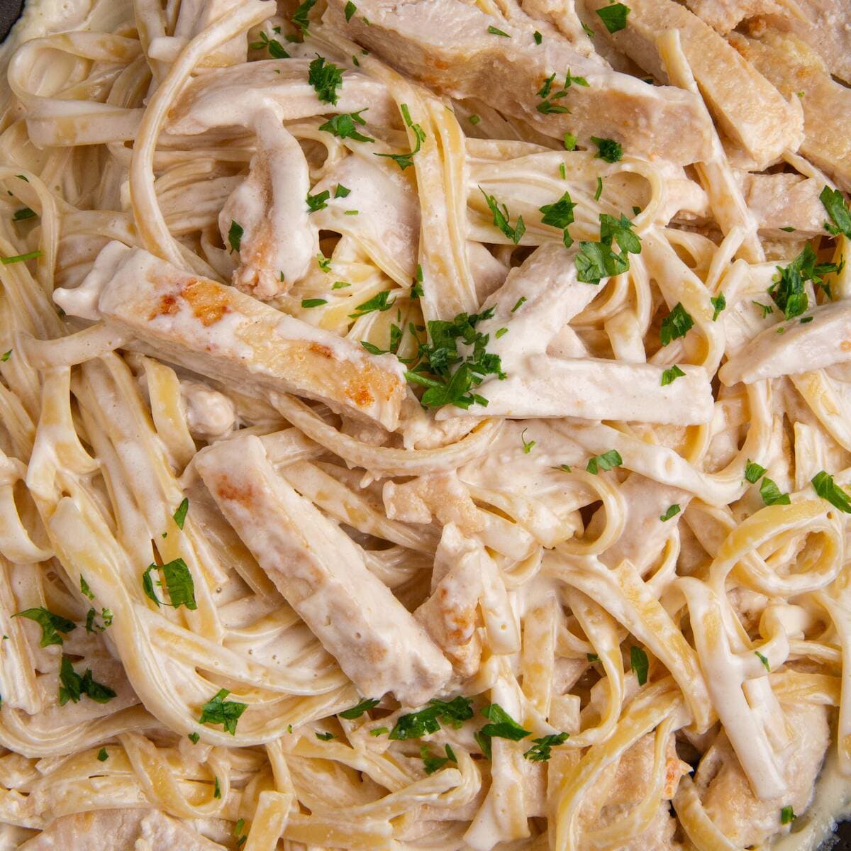 Pasta Alfredo con Pollo