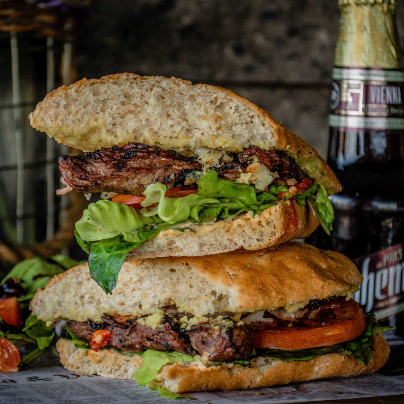 Panini de arrachera