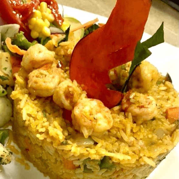 Camarones con Arroz