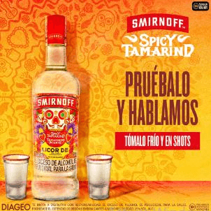 Vodka smirnoff Spicy Tamarindo botella 750