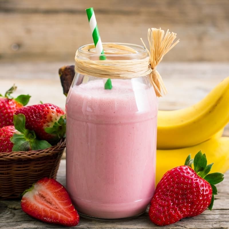 Licuado Mixto Platano Fresa Medio litro